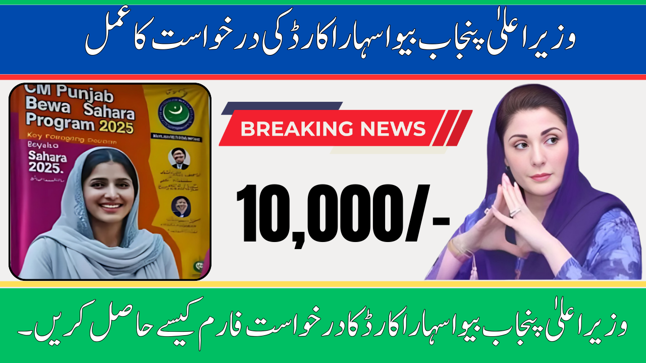 CM Punjab Bewa Sahara Card Application Process Easy Step-by-Step Guide