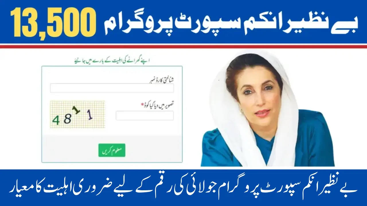 BISP 8171 Eligibility Check Through 8171 SMS Portal For July Payment 13,500